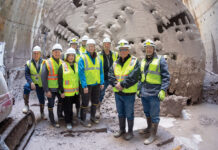 Narragansett Bay Commission BIG DIG: Employees for the Narragansett Bay Commission stand near a tunnel-digging project.
COURTESY NARRAGANSETT BAY COMMISSION