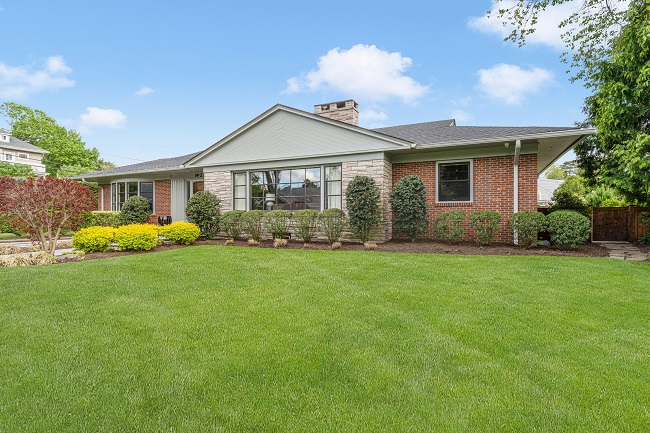 A RANCH CONSTRUCTED in 1954 at 2 Harian Road on the East Side of Providence recently sold for $3 million. / COURTESY COMPASS INC.
