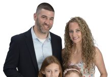 David Almonte the prop
David Almonte is pictured with his wife, Alana, and two daughters, Adelina, 9, and Scarlett, 7.
