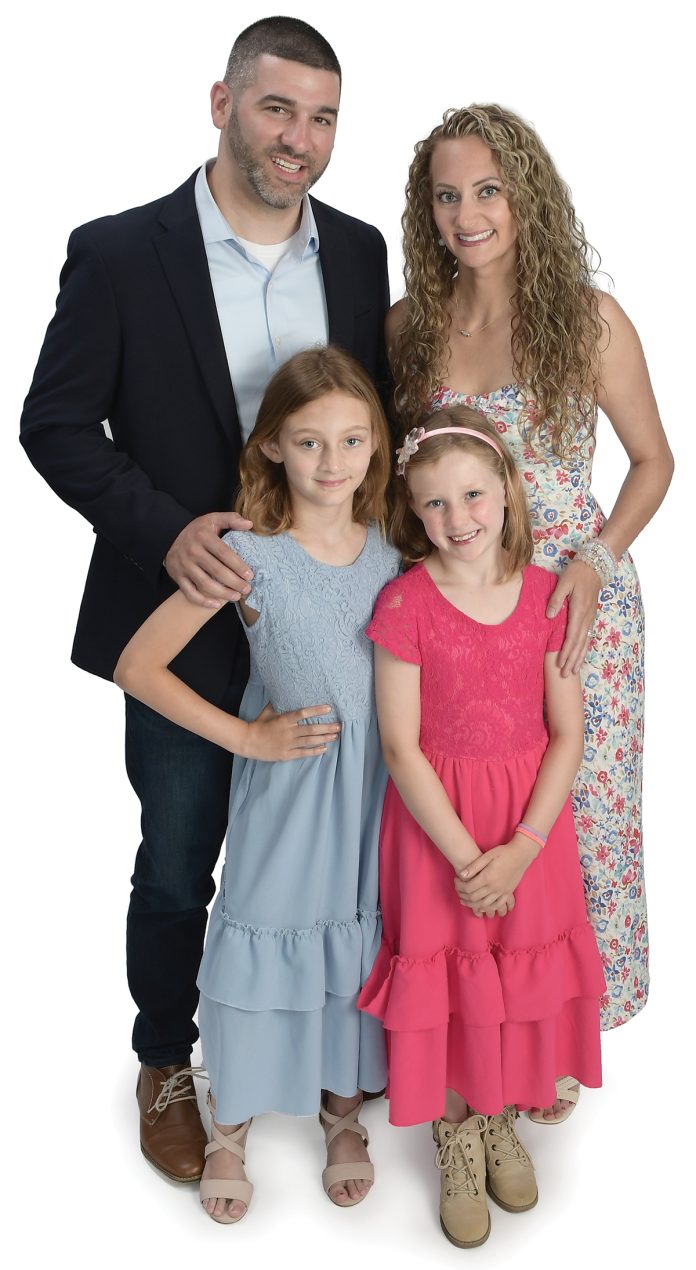 the prop
David Almonte is pictured with his wife, Alana, and two daughters, Adelina, 9, and Scarlett, 7. the prop
David Almonte is pictured with his wife, Alana, and two daughters, Adelina, 9, and Scarlett, 7.