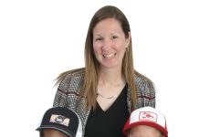 Valerie Ball the prop
Valerie Ball poses with her two children, Connor, 10, and Natalie, 8, and holds various Blount Fine Foods products.
