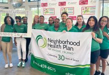 GOOD READING: Neighborhood Health Plan of Rhode Island employees volunteer at Reach Out & Read Rhode Island’s Read and Romp event at the Roger Williams Park Carousel in Providence.  COURTESY NEIGHBORHOOD HEALTH PLAN OF RHODE ISLAND