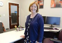 Barbara Lamoureux LIVING HER DREAM: Barbara Lamoureaux, vice president of youth family services and clinical systems at Thrive Behavioral Health Inc., aspired to become a social worker since she was in high school.
PBN PHOTO/ELIZABETH GRAHAM