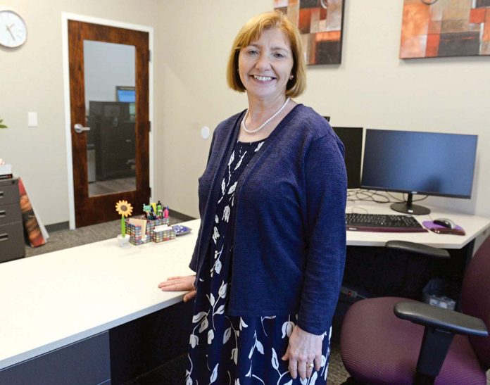 LIVING HER DREAM: Barbara Lamoureaux, vice president of youth family services and clinical systems at Thrive Behavioral Health Inc., aspired to become a social worker since she was in high school.
PBN PHOTO/ELIZABETH GRAHAM LIVING HER DREAM: Barbara Lamoureaux, vice president of youth family services and clinical systems at Thrive Behavioral Health Inc., aspired to become a social worker since she was in high school.
PBN PHOTO/ELIZABETH GRAHAM
