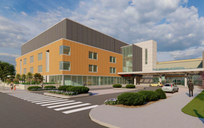 THE MIRIAM HOSPITAL'S $125 million renovation project will move forward after the hospital received certificate of need approval from the R.I. Department of Health. / COURTESY THE MIRIAM HOSPITAL