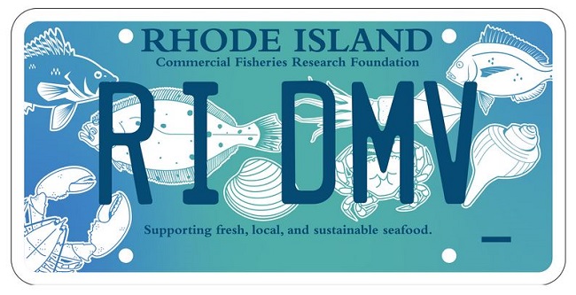 Commercial Fisheries Research Foundation license plate