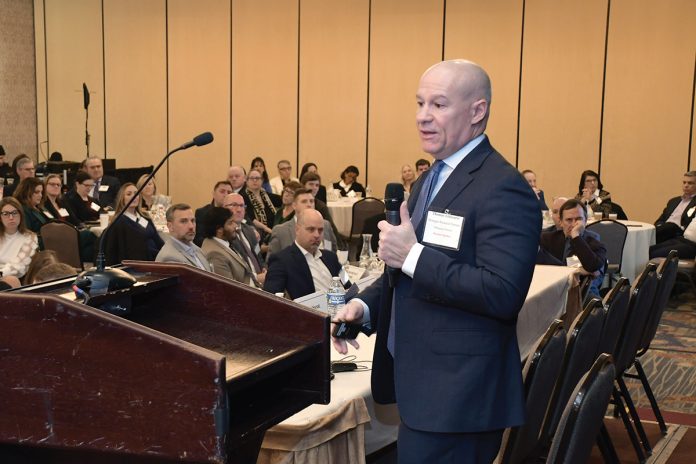BORROWED TIME? Thomas Tzitzouris, head of fixed income research at New York City-based Strategas Research Partners, says households that have endured rising costs because of inflation will now have to deal with the debt they’ve built up.  PBN PHOTO/MIKE SKORSKI