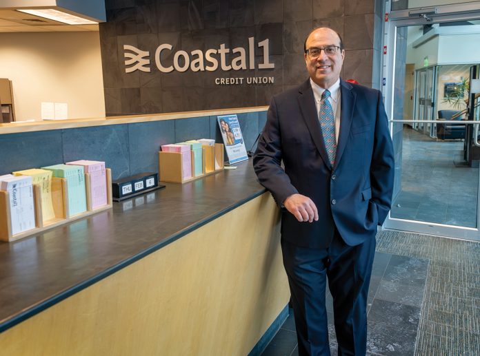 YOUTH SERVED: Brian A. Azar, Coastal1 Credit Union CEO and president, says that auto loans have helped the credit union attract younger members it hopes to develop long-term relationships with.  PBN FILE PHOTO/­MICHAEL SALERNO