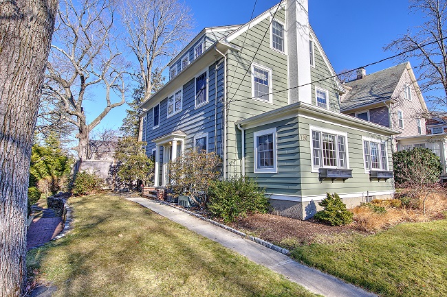 A COLONIAL HOME at 150 Everett Ave. on the East Side of Providence, which was built in 1900, recently sold for $1.28 million. / COURTESY RESIDENTIAL PROPERTIES LTD.