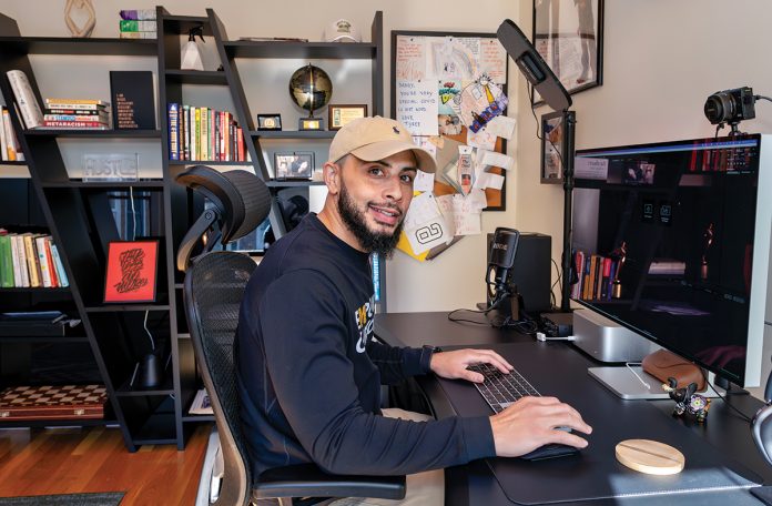 IMPACTFUL WORK: Tyrone Campbell is the owner and creative director of TyTy Works Inc., which offers video editing, animation, sound design and copy writing services to businesses. PBN PHOTO/MICHAEL SALERNO