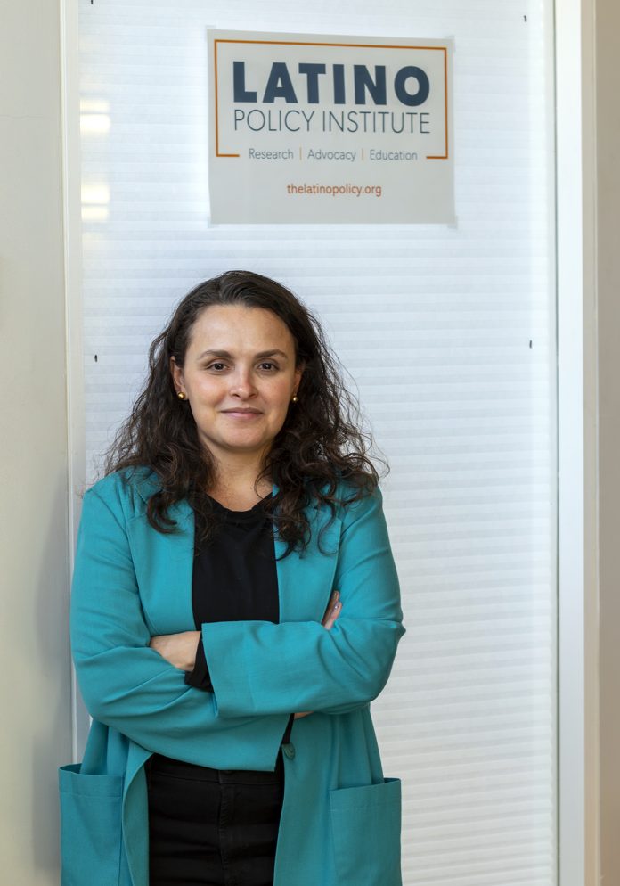 UNEASY: Marcela Betancur, Latino Policy Institute director, says recent increased activity by federal law enforcement has had some effects on Latino-owned businesses. / PBN PHOTO/MICHAEL SALERNO