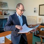 AT THE HELM: David Salvatore has been executive director of The Providence Foundation for less than a year, but the nonprofit business association has been focused on economic development and urban revitalization in downtown Providence for half a century.  PBN PHOTO/­MICHAEL SALERNO
