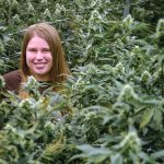 Sasha Gorski helped launch Providence-based Talaria LLC in 2019. She started as a trimmer, grow hand and graphic designer. She is now co-owner, chief operating officer and head of marketing and brand strategy for the cannabis cultivator. / PBN PHOTO/MICHAEL SALERNO