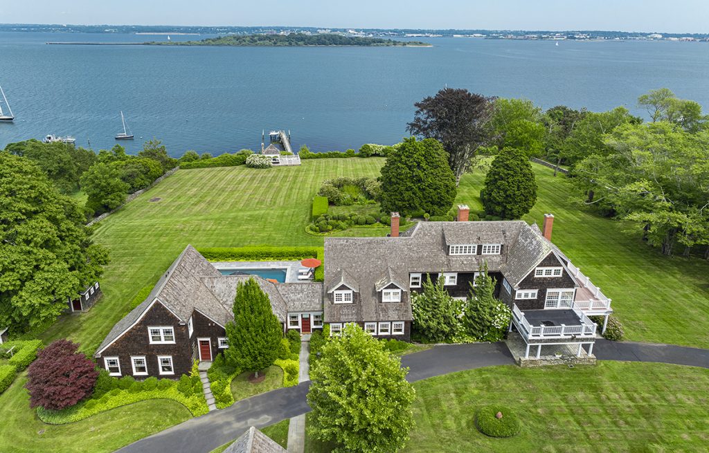 1 Fowler’s Rocks | 340 East Shore Road | Jamestown
Price: $12,250,000 | Date of sale: Oct. 28, 2024
Buyer: 340 ESR LLC
Seller: Robert Vincent, trustee of the Robert Vincent 2010 Trust
Broker: Lila Delman Compass (seller)
Year built: 1892 | Bathrooms: 4 full, 2 half | Bedrooms: 6
Living space: 5,745 square feet
Previous price: Sold for $6,900,000 in 2008 / COURTESY COMPASS INC.