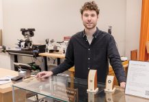 A NEW LEVEL: Lincoln Pollock decided to open his own retail jewelry shop in Warren in February after years of making and selling jewelry from his Cranston home.  PBN PHOTO/TRACY JENKINS