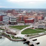 EVOLVING MIX: Housing and open space, including the 195 District Park, seen above, are prominent in the I-195 Redevelopment District. But more commercial development is still possible on 7 acres of available land.  PBN FILE PHOTO/­ARTISTIC IMAGES 