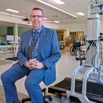 INPATIENT ­REHAB: Daniel Parkinson is the CEO of Encompass Health Rehabilitation Hospital of Johnston, a rehab facility that opened last year. PBN PHOTO/­MICHAEL SALERNO