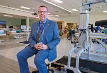 INPATIENT ­REHAB: Daniel Parkinson is the CEO of Encompass Health Rehabilitation Hospital of Johnston, a rehab facility that opened last year. PBN PHOTO/­MICHAEL SALERNO