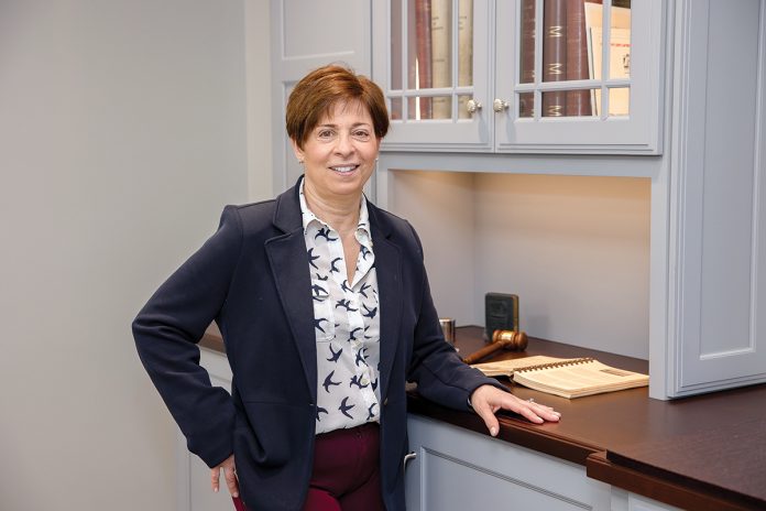 TROUBLESHOOTER: Fall River Five Cents Savings Bank Senior Vice President and Chief Information Officer Maureen Terranova says she has to remain open-minded to keep up with various changes and to fulfill her goal of supporting the business’s needs.  PBN PHOTO/TRACY JENKINS