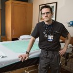 Justin A. Millan, HopeHealth registered nurse / PBN PHOTO/RUPERT WHITELY