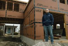 FAST TRACK: After arriving at JPS Construction and Design Inc. in 2020, Dominic Skrajewski quickly rose through the ranks to his current position as chief operating officer and project manager.  PBN PHOTO/RUPERT WHITELEY