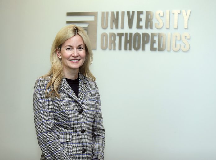 GOING GREEN: University Orthopedics Inc. Chief Operating Officer Michelle DeRoche recently helped create a sustainability task force at the company to help reduce its carbon footprint in various ways.  PBN PHOTO/PAMELA BHATIA