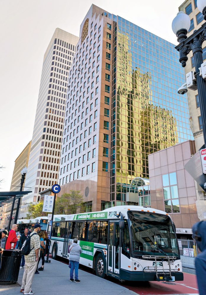 NEW PLANS: After more than a decade marked by delays and false starts, state transit leaders are now considering two new locations near Providence’s train station for a new transit hub that would move most buses out of Kennedy Plaza.  PBN FILE PHOTO/­MICHAEL SALERNO