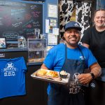 BACK ON THE MENU: Michael Durrett Jr. and Carolyn Durrett purchased the Becky’s BBQ smokehouse restaurant in Middletown last year following the retirement of the former longtime owner, and they have breathed new life into the neighborhood favorite after reopening in August. PBN PHOTO/DAVID HANSEN