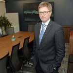 A SIMPLER SYSTEM? Attorney Zachary Stolz, a law partner at Chisholm Chisholm & Kilpatrick Ltd.  who works on veterans affairs, is hopeful that the Dole Act, signed into law in January, will streamline the disability benefit process.  PBN PHOTO/ELIZABETH GRAHAM