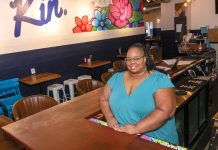 Kin came to her rescue SOUTHERN FLAVOR: Julia Broome started Kin Southern Table + Bar in 2021 at the height of the COVID-19 pandemic, when she was laid off from her event planning position.
PBN FILE PHOTO/MICHAEL SALERNO