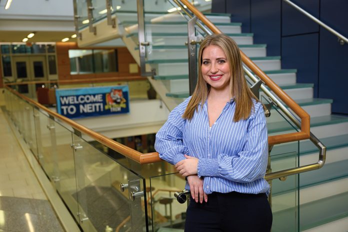 NEW OPERATION: Shelby Perry, an adjunct professor at the New England Institute of Technology, launched a nonprofit called Operation: LifeLines in 2021, which she uses to discuss the lack of human-trafficking education.  PBN PHOTO/PAUL J. SPETRINI