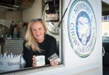 Educating others about seafood FLAVORS IN DEMAND: Newport Chowder Co. LLC owner Katie Potter offers some of her infamous seafood chowder from one of her two food trucks.
PBN FILE PHOTO/DAVID HANSEN