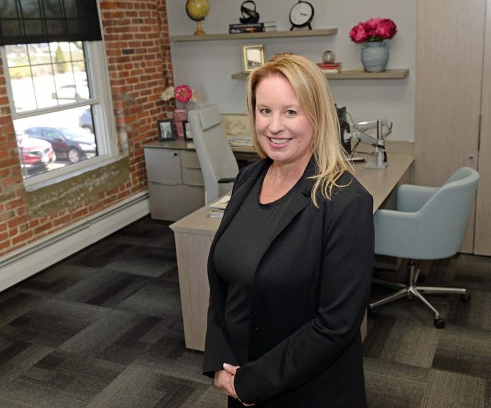 GIVING BACK: Jaclyn Leibl-Cote, CEO and president at Collette Travel Services Inc. in ­Pawtucket, established the Collette Foundation, a nonprofit that supports communities in need worldwide through hunger and education initiatives.  PBN PHOTO/ELIZABETH GRAHAM