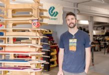 ON THE MOVE: Stephan Vaast, Comet’s head of manufacturing and design, says the company moved into its current location at Unity Park in Bristol just a few months ago. Boards had been made on the West Coast for years, but the COVID-19 pandemic pushed Comet to make a change.  PBN PHOTO/TRACY JENKINS