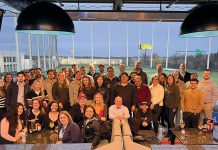 CBIZ Inc. FORE!: CBIZ Inc. employees gather for an outing at TopGolf Rhode Island in Cranston.
COURTESY CBIZ INC.