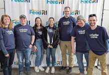 NEED FOR FEED: Collette Travel Services Inc.’s technology team members partner with Feed Rhode Island to combat hunger throughout the state. COURTESY COLLETTE TRAVEL SERVICES INC.