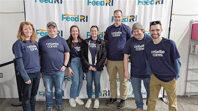 NEED FOR FEED: Collette Travel Services Inc.’s technology team members partner with Feed Rhode Island to combat hunger throughout the state.
COURTESY COLLETTE TRAVEL SERVICES INC. NEED FOR FEED: Collette Travel Services Inc.’s technology team members partner with Feed Rhode Island to combat hunger throughout the state.
COURTESY COLLETTE TRAVEL SERVICES INC.