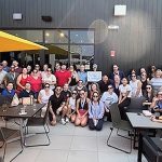 GETTING SOME FRESH AIR: DiSanto, Priest & Co. employees gather for a recent company summer outing.  COURTESY DISANTO, PRIEST & CO.