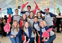 PARTY TIME: Gilbane Inc. employees celebrate at Providence Business News’ 2024 Best Places to Work Awards event at the Crowne Plaza Providence-Warwick.  COURTESY GILBANE INC.