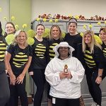 Greenwood Credit Union CREATING BUZZ: Greenwood Credit Union employeesdress up as bees at a recent company Halloween celebration.
COURTESY GREENWOOD CREDIT UNION