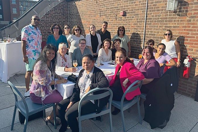 FRESH BEVERAGES: Staffers at Hinckley, Allen & Snyder LLP’s Providence office gather for an end-of-summer Happy Hour outing.
COURTESY HINCKLEY, ALLEN & SNYDER LLP FRESH BEVERAGES: Staffers at Hinckley, Allen & Snyder LLP’s Providence office gather for an end-of-summer Happy Hour outing.
COURTESY HINCKLEY, ALLEN & SNYDER LLP