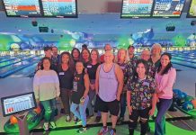 Swarovski Optik North America STRIKES AND SPARES: Swarovski Optik North America Ltd. employees spend an evening on the lanes at Lang’s Bowlarama Inc. in Cranston.
COURTESY SWAROVSKI OPTIK NORTH AMERICA LTD.