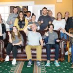 POSITIVE WELL-BEING: AVTECH Software Inc. employees recently celebrate having success within the company’s wellness program.  COURTESY AVTECH SOFTWARE INC.