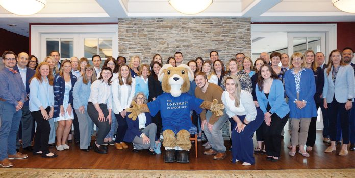 MAJOR MILESTONE: Employees for the University of Rhode Island Foundation & Alumni Engagement celebrate the university reaching its $300 million fundraising goal in 2024.
COURTESY UNIVERSITY OF RHODE ISLAND FOUNDATION & ALUMNI ENGAGEMENT MAJOR MILESTONE: Employees for the University of Rhode Island Foundation & Alumni Engagement celebrate the university reaching its $300 million fundraising goal in 2024.
COURTESY UNIVERSITY OF RHODE ISLAND FOUNDATION & ALUMNI ENGAGEMENT