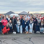 COMPANY KICK-OFF: Zuzick Organization employees gather at a recent New England Patriots game in Foxborough, Mass.  COURTESY ZUZICK ORGANIZATION