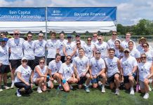 Baystate Financial CUP CRAZY: Baystate Financial employees and advisers participate in the Boston Children’s Hospital’s Corporate Cup in 2024.
COURTESY BAYSTATE FINANCIAL