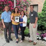 BEING THE BEST: Employees from The Providence Mutual Fire Insurance Co. celebrate after receiving their Best Places to Work award from Providence Business News last year. COURTESY THE PROVIDENCE MUTUAL FIRE INSURANCE CO.