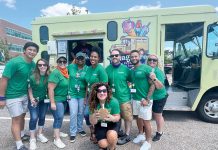 TASTY TREATS: Neighborhood Health Plan of Rhode Island employees gather for some ice cream outside.  COURTESY NEIGHBORHOOD HEALTH PLAN OF RHODE ISLAND
