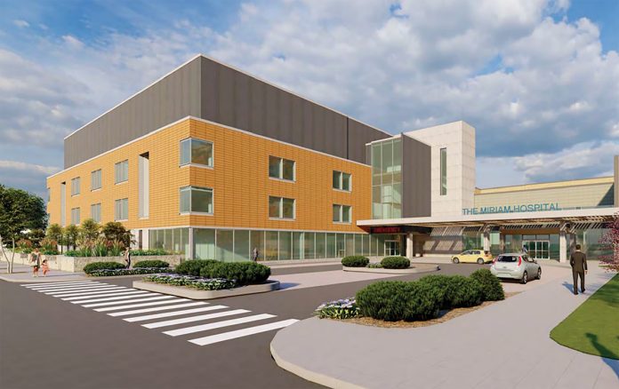 MONEY MATTERS: Brown University Health is using a portion of the funds raised in a $300 million bond issue last year to finance a Miriam Hospital renovation project that will include a new emergency department. The rendering shows what the completed $125 million project will look like.  COURTESY THE MIRIAM HOSPITAL