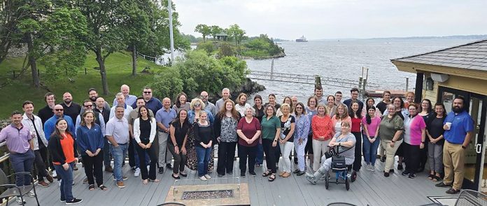 ON THE WATERFRONT: Sansiveri team members enjoying time together at their Spring Firm Retreat.
COURTESY SANSIVERI, KIMBALL & CO. LLP ON THE WATERFRONT: Sansiveri team members enjoying time together at their Spring Firm Retreat.
COURTESY SANSIVERI, KIMBALL & CO. LLP